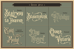 Victorian Fonts Collection