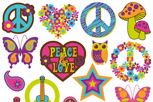 Retro 70's Vectors And Clipart