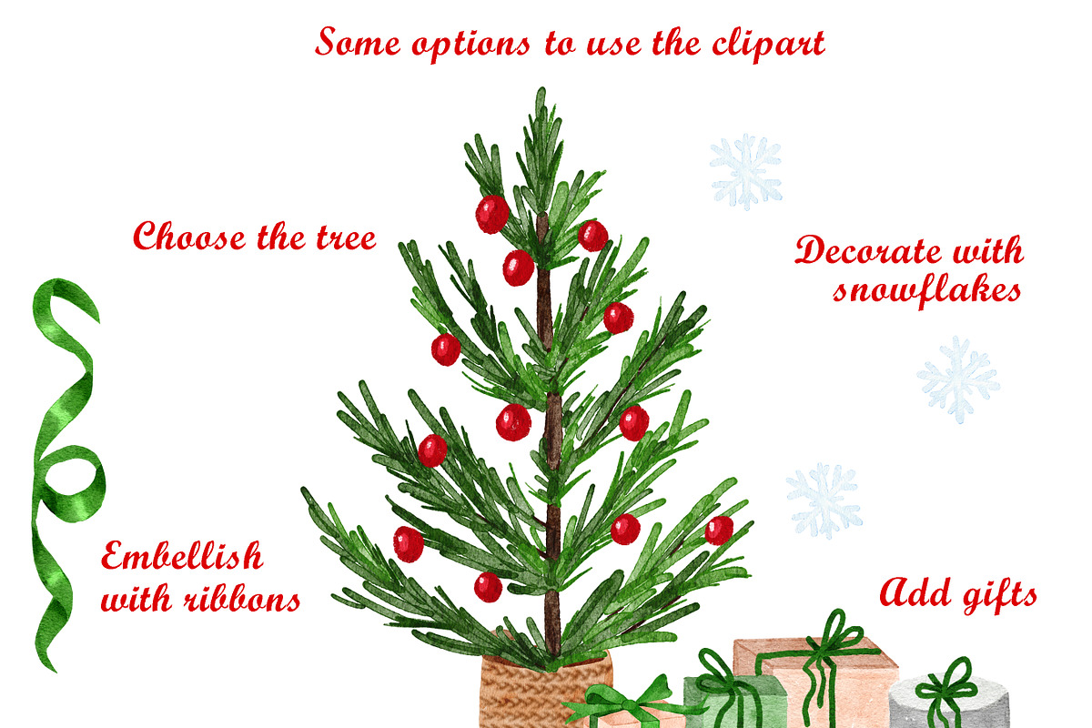 Christmas Tree Clipart & Patterns, a Pattern Graphic by Lagmar Design (Photo 9 of 13)