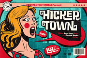 Hickertown - Retro Comical Fonts, a Sans Serif Font by Konstantine Studio (Thumbnail 1 of 11)
