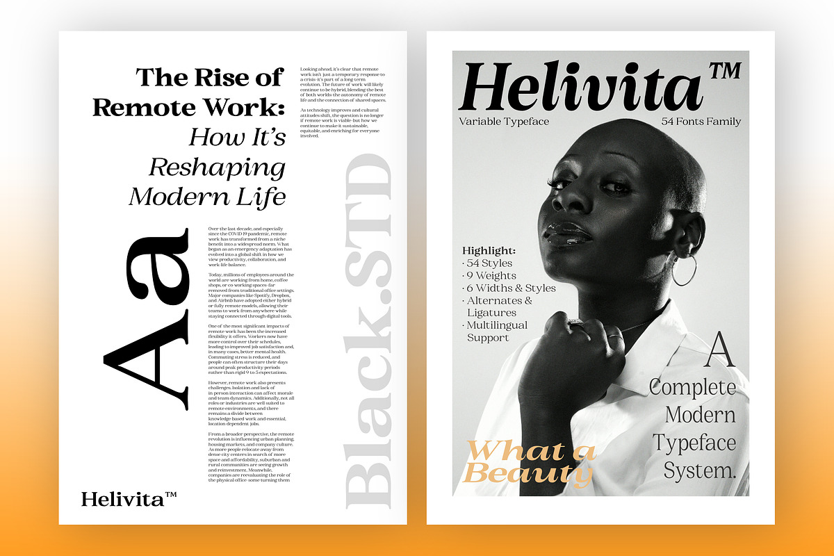BS Helivita, a Font by Black Studio (Photo 12 of 15)