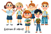 Back to school-watercolor set, an Education Illustration by KatBranchArt (Thumbnail 3 of 5)