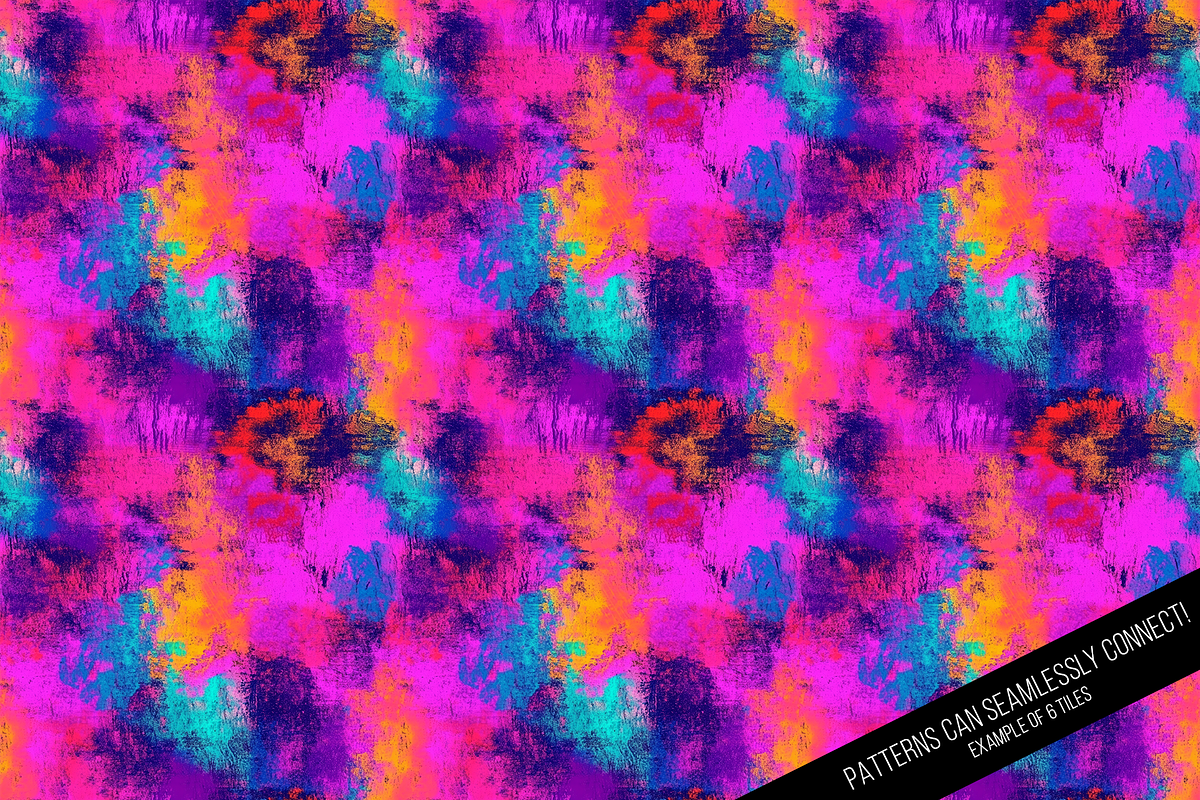 Neon Grunge Seamless - Volume 2, a Pattern Graphic by Chromolume Studio (Photo 4 of 15)