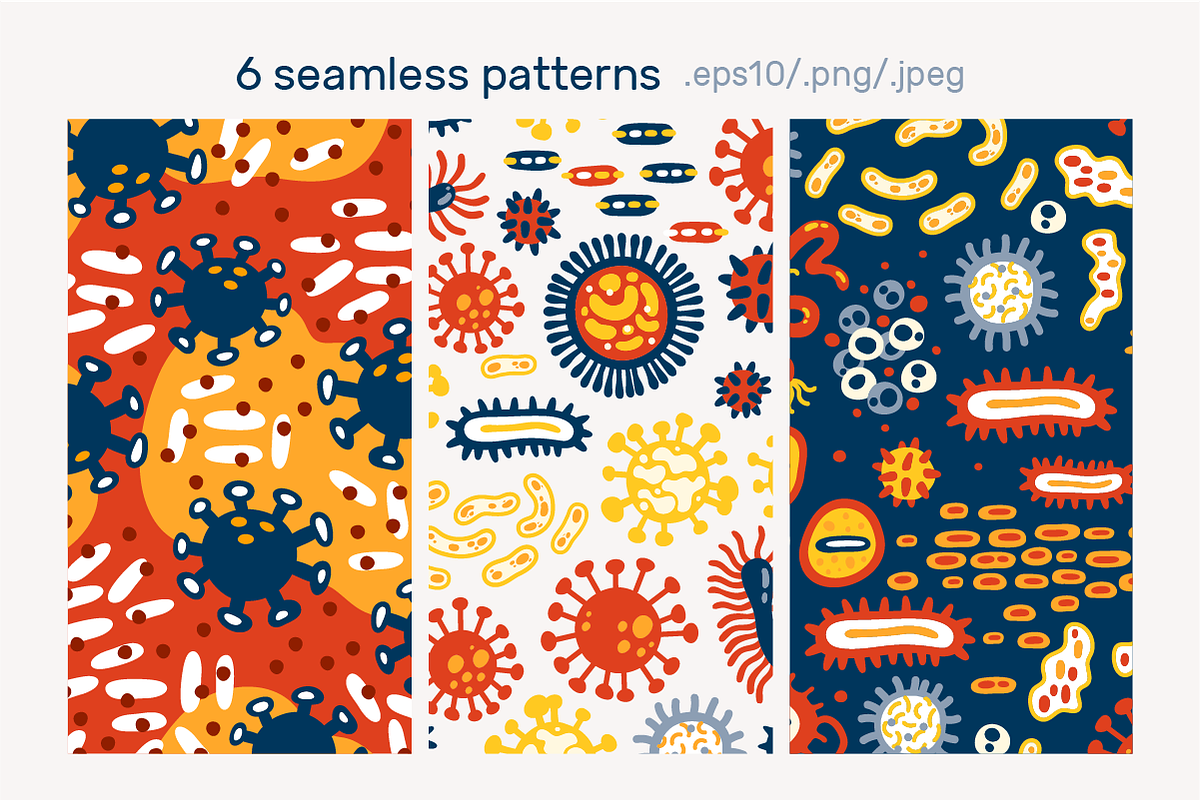BACTERIUMS patterns & illustrations, an Education Illustration by Nastya Tkachova (Photo 5 of 13)