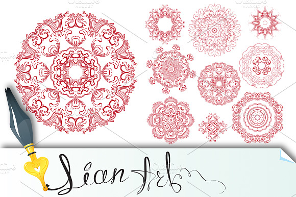 Set Of One Color Round Ornaments
