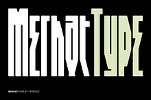 Merhat | Condensed Display Font