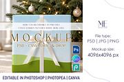 Christmas Gift Wrapping Paper Mockup, a Packaging Mockup by Mie Mockup Studio (Thumbnail 1 of 7)