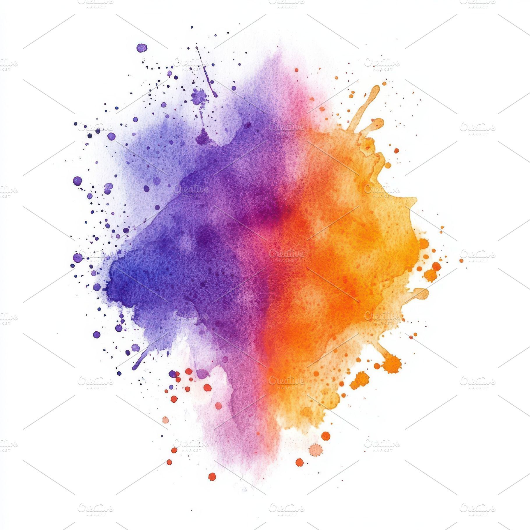 Abstract watercolor splash purple or, an Abstract Photo by Pixeness Studio