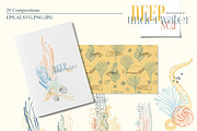 Deep underwater sea, an Animal Illustration by Collection by VY (Thumbnail 5 of 14)