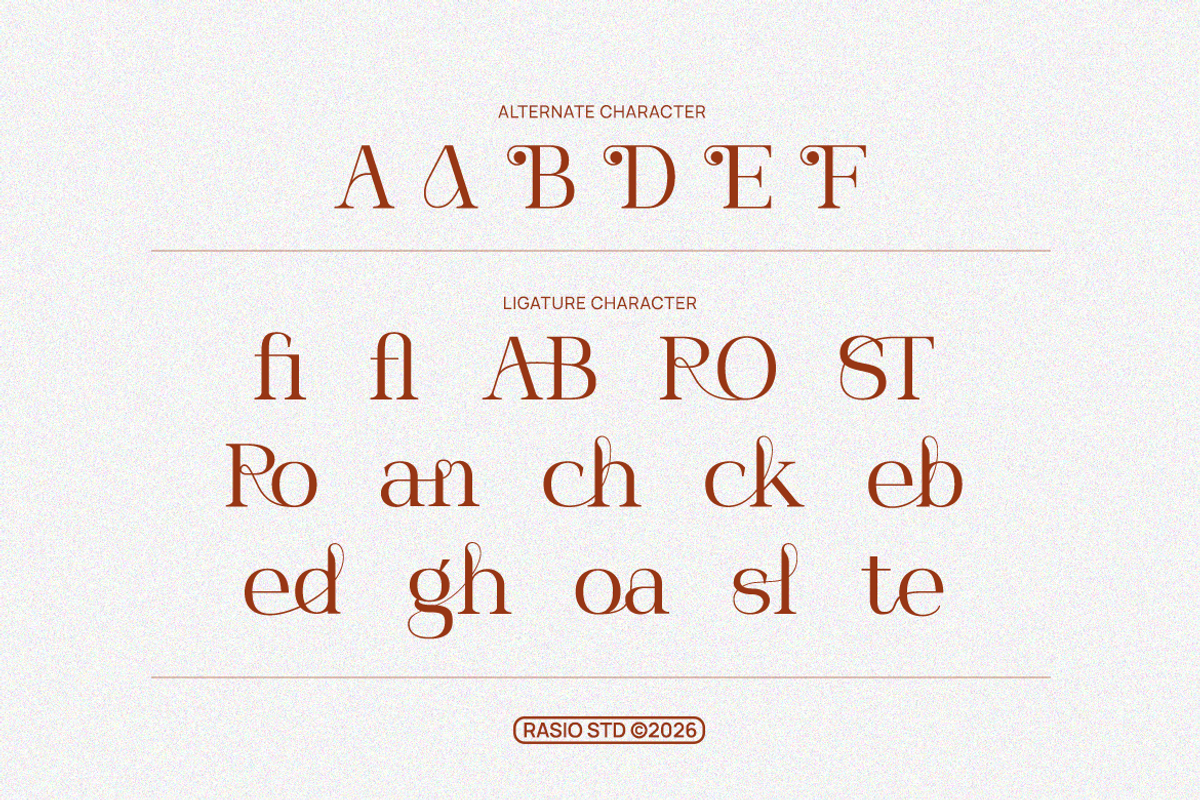 Roviane Modern Serif Font, a Serif Font by Rasio Studio (Photo 3 of 9)