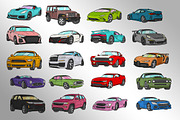 Sports Car Png Vector Illustrations, a Transportation Illustration by SCworkspace (Thumbnail 2 of 2)