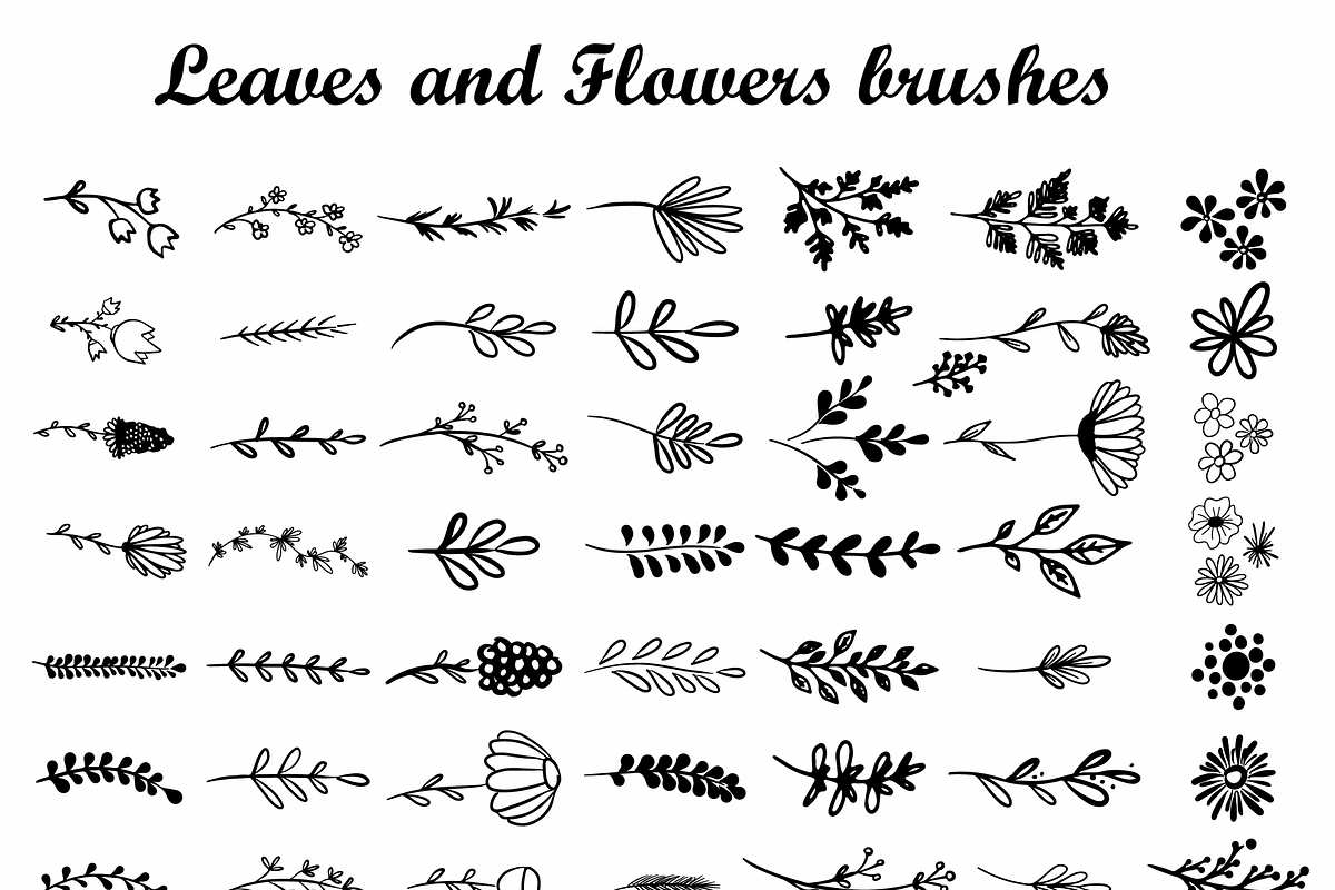 Hand drawn floral vector elements, an Object Graphic by bigmomentsdesign (Photo 3 of 10)
