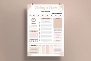 Daily Planner Template, a Stationery Template by MightyDesign (Thumbnail 1 of 8)