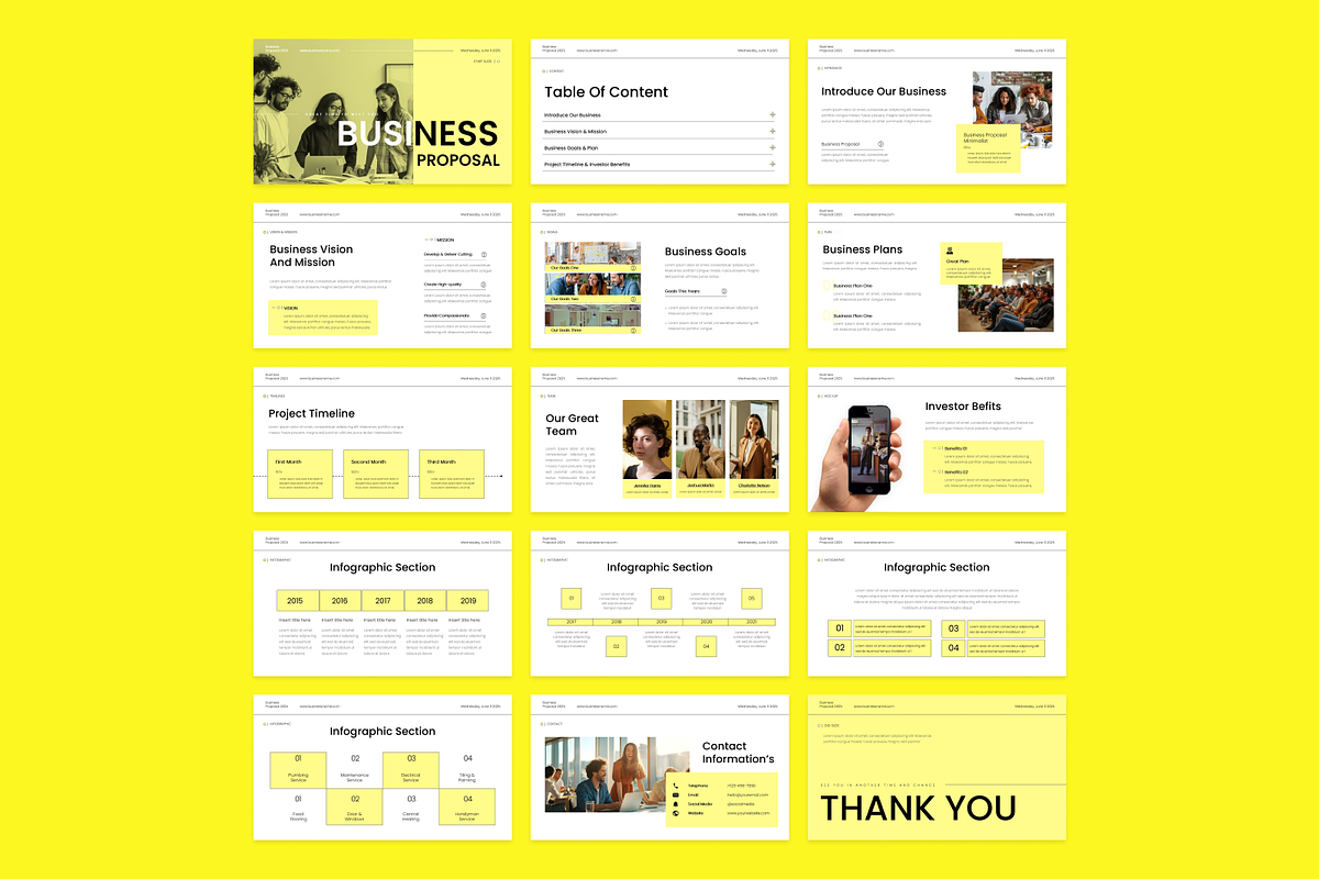 Minimalist Business Proposal, a Presentation Template by SquidPixey (Photo 4 of 6)