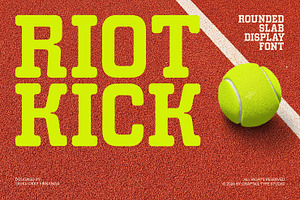 Riot Kick - Rounded Slab Font