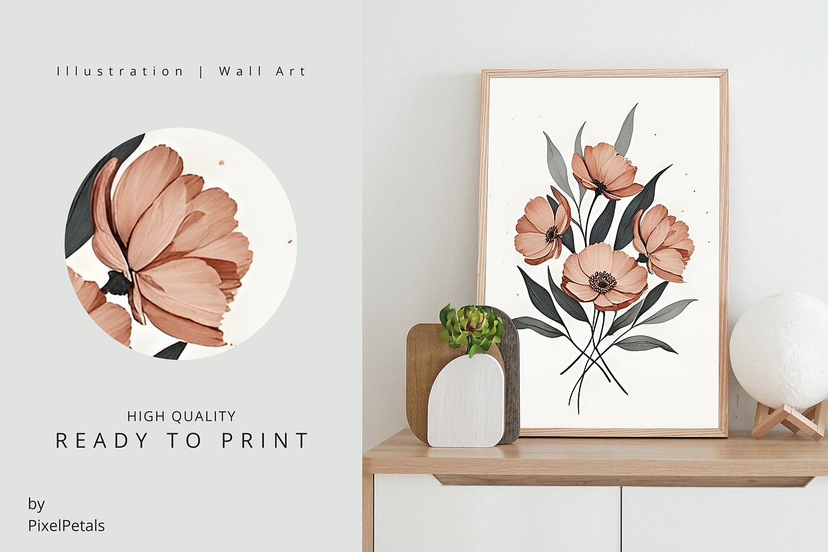Vintage Botanical Flower Collection, an Illustration by pixelpetals (Photo 2 of 4)