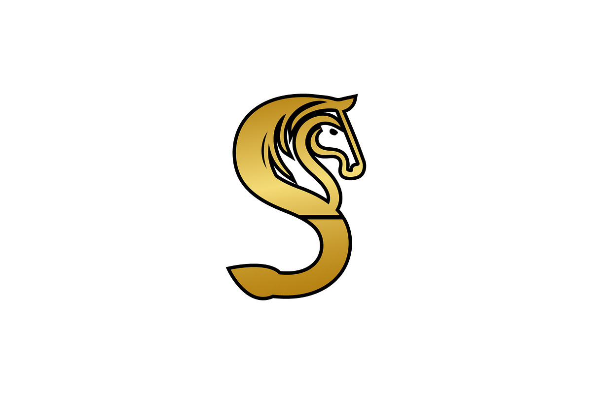 S Horse logo, a Branding & Logo Template by Salman Shop