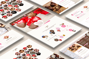 Just Pralines - one page PSD theme