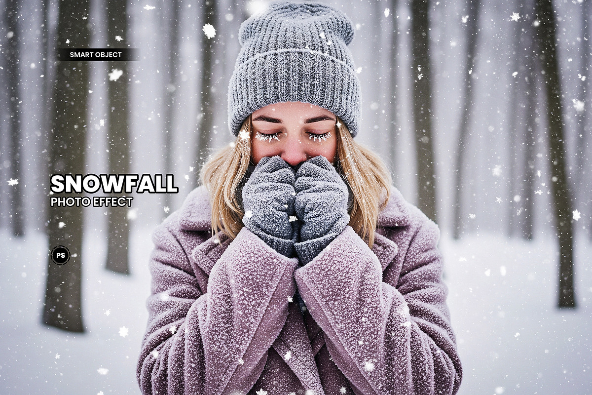 Snowfall Photo Effect, a Layer Style Add-On by graphypix (Photo 1 of 13)