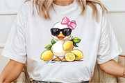 Watercolor Cute Baby Duck PNG, an Illustration by Libby Wishes (Thumbnail 2 of 6)