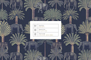 Palm Grove, Luxury tropical Prints!, a Pattern Graphic by Pink Linen (Thumbnail 5 of 13)