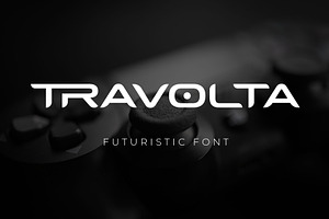 Travolta - Futuristic Font, a Sans Serif Font by Novitype