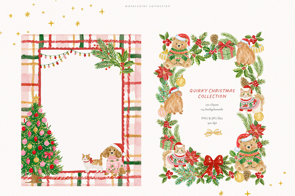 Quirky Christmas Collection, a Seasonal Illustration by PeDe Designs (Photo 9 of 10)