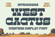 West Cactus - Western Display Font, a Slab Serif Font by Marvadesign (Thumbnail 1 of 8)