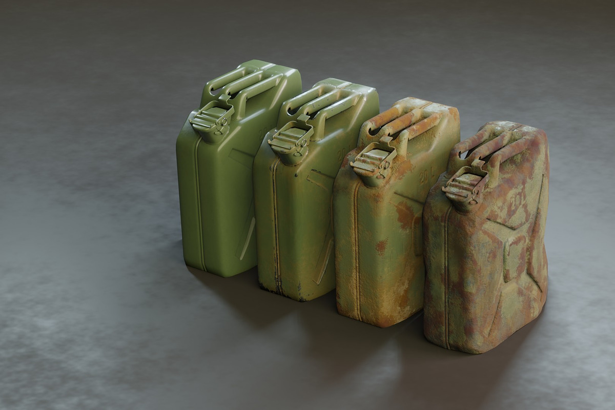 Canisters 20L Low-poly 3D model, an Environmental 3D Model by mockupzz (Photo 2 of 12)