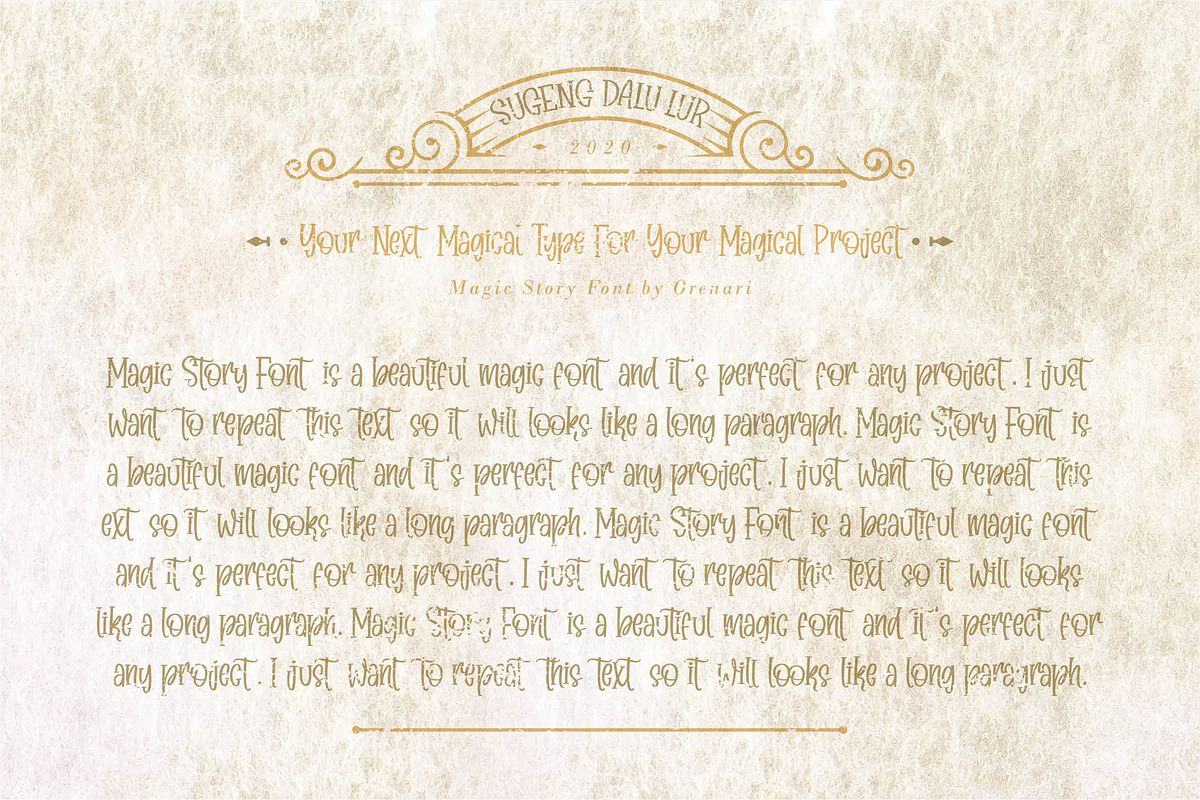 Magic Story, a Font by Orenari (Photo 5 of 8)