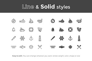 Nautical And Sea Icons