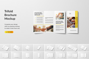 Trifold Brochure Mockup, a Product Mockup by Mockup Supper