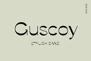 Guscoy – Stylish, High Contrast Sans, a Sans Serif Font by Local Desk Designstudio (Thumbnail 1 of 16)