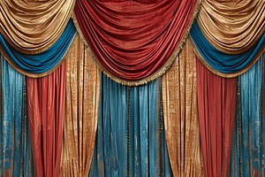 Whimsical Curtain Backdrop