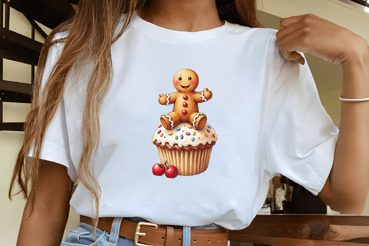 Cute Christmas Gingerbread Man Clipa, an Illustration by CrexoraLab (Photo 3 of 5)