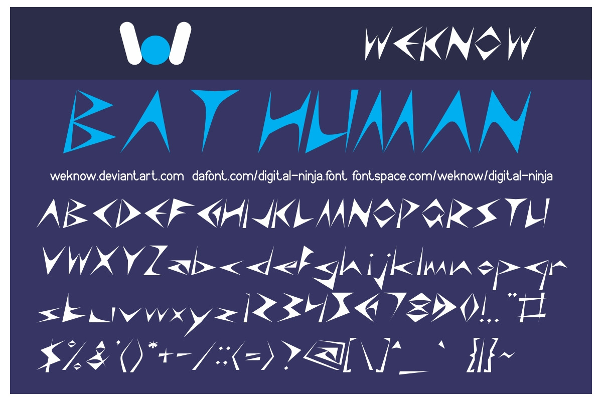 digital ninja font preview 4