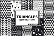 Triangles Vector Seamless Patterns, a Pattern Graphic by Krolja (Thumbnail 1 of 4)