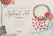 Abstract Art Generator- PSD Brushes, a Brush Add-On by JSquarePresents (Thumbnail 1 of 14)