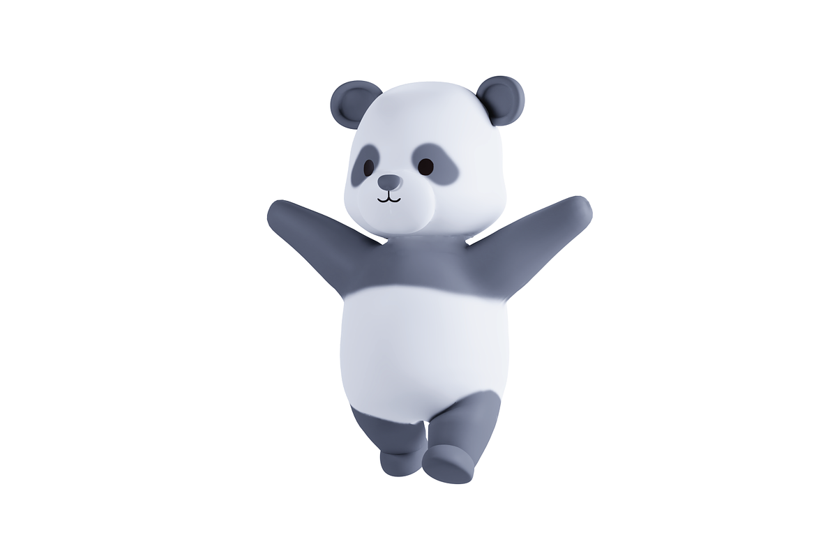 3D Pack Cute Animal Panda, an Animal 3D Model by Astuti Studio (Photo 10 of 11)