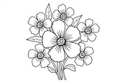 Flower Line Art Coloring Pages Bundl, an Illustration by Artivon (Thumbnail 5 of 9)