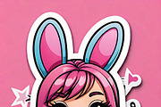 Kawaii Girl Stickers & Illustrations, an Illustration by ETARA by Mea Hau (Thumbnail 16 of 16)