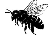 Bee Silhouette Bundle, a Background Graphic by Creativeshirt (Thumbnail 10 of 18)