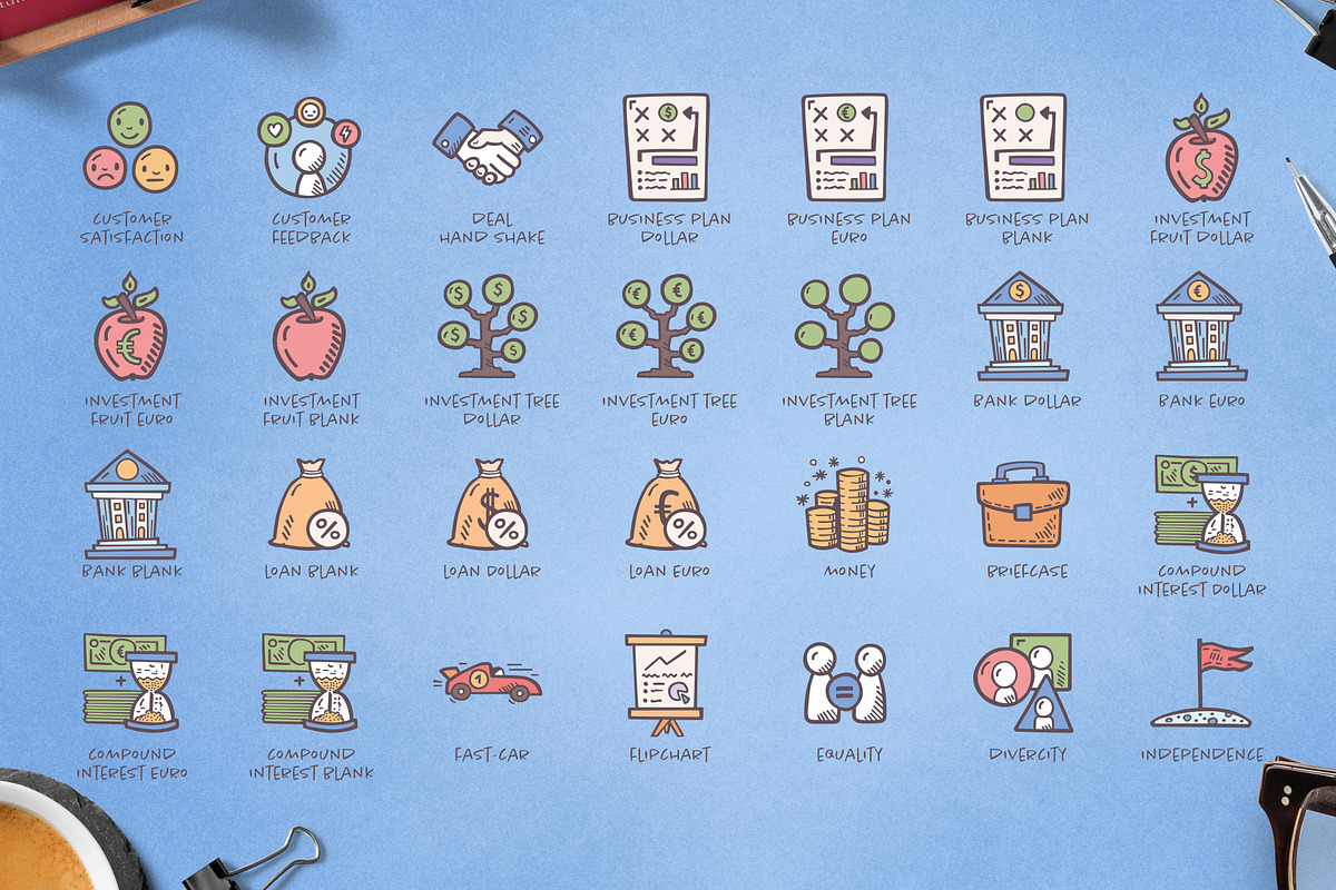Business Hand-drawn Icons, an Icon by Good Stuff No Nonsense (Photo 5 of 12)