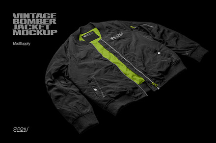 Vintage Bomber Jacket Mockup