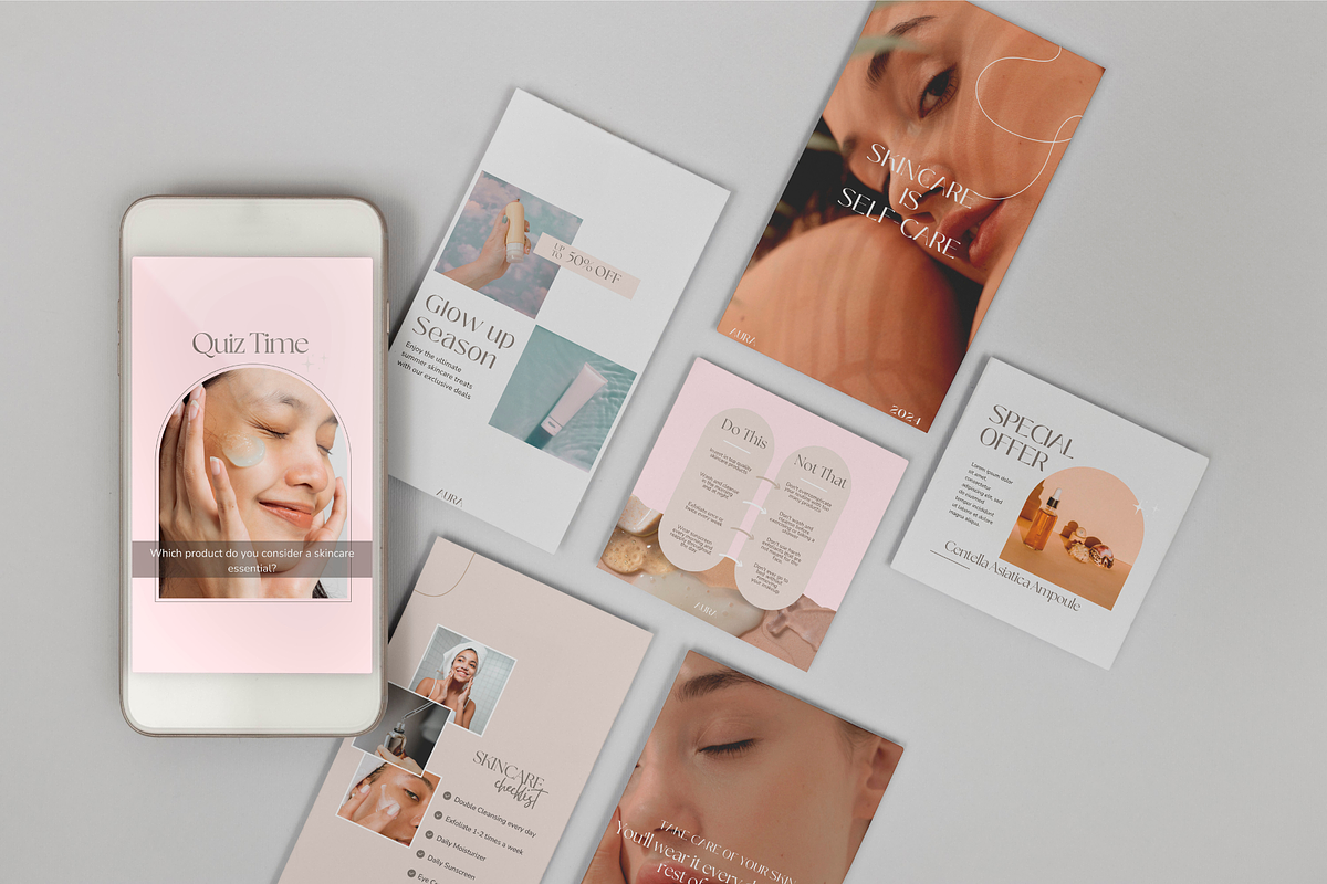 Aura Canva Instagram Templates, a Social Media Template by Soul & Maeum Store (Photo 7 of 8)
