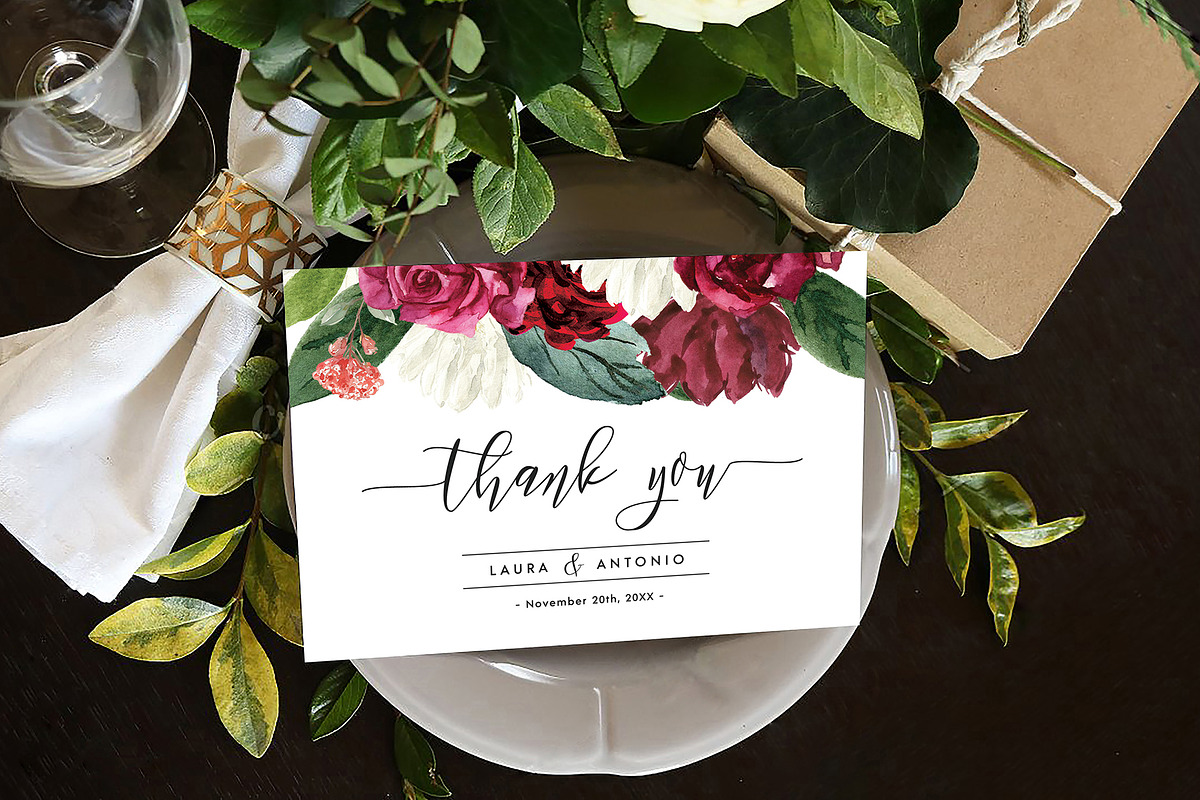 Thank You Card, an Invitation Template by ShineOnWedding (Photo 5 of 11)