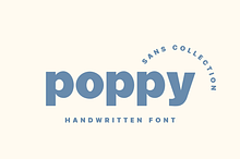 Poppy - handwritten Bold sans seri