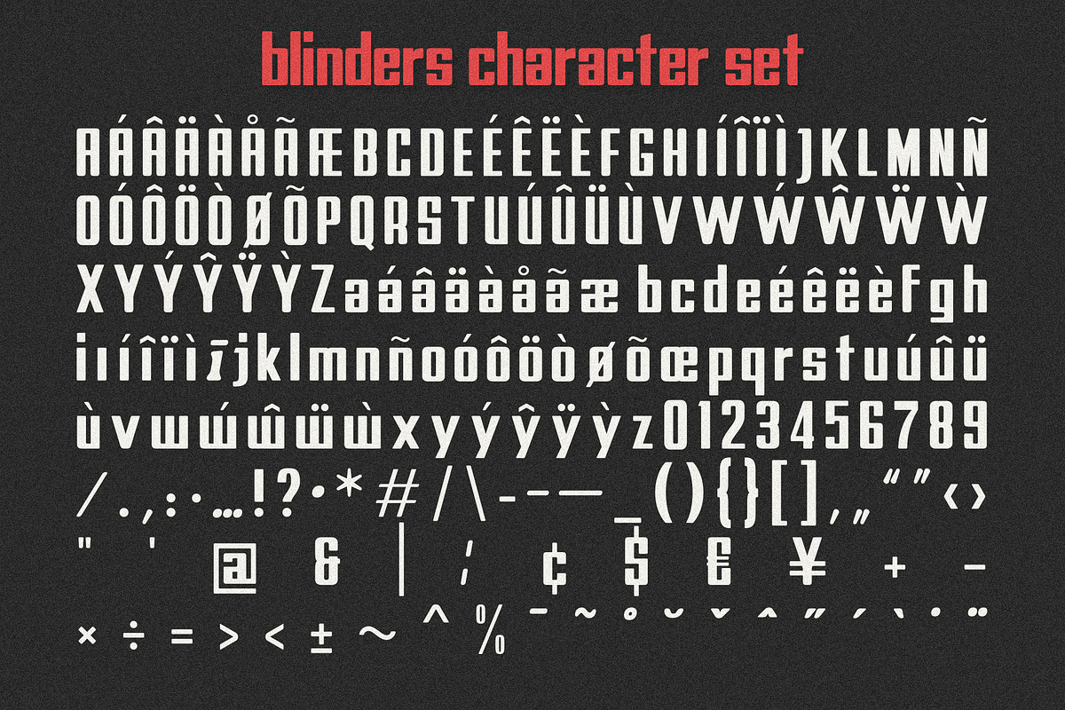 Blinders | Retro Font, a Sans Serif Font by Almeera Std (Photo 4 of 6)