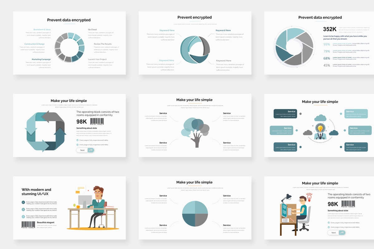 Imagine Solutions Powerpoint, a Presentation Template by One Percent Studio