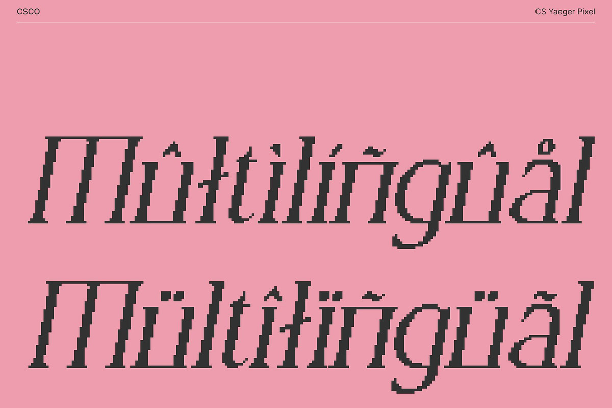 CS Yaeger Pixel, a Serif Font by Craft Supply Co. (Photo 5 of 8)
